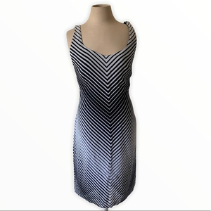 Andrea Polizzi‎ for Rex Lester striped sheath dress